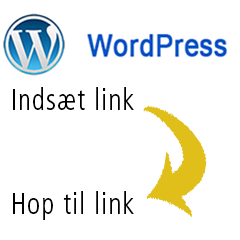 WordPress – Indsæt links på side – hop til disse links