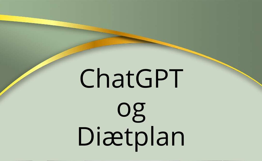 ChatGPT og diæt plan